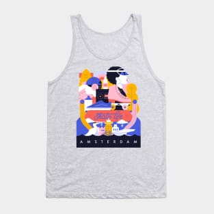 Amsterdam Skate life illustration Tank Top